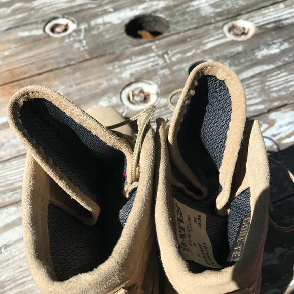 Bates Tan Leather Military Boots Size 6R - Picture 5 of 8